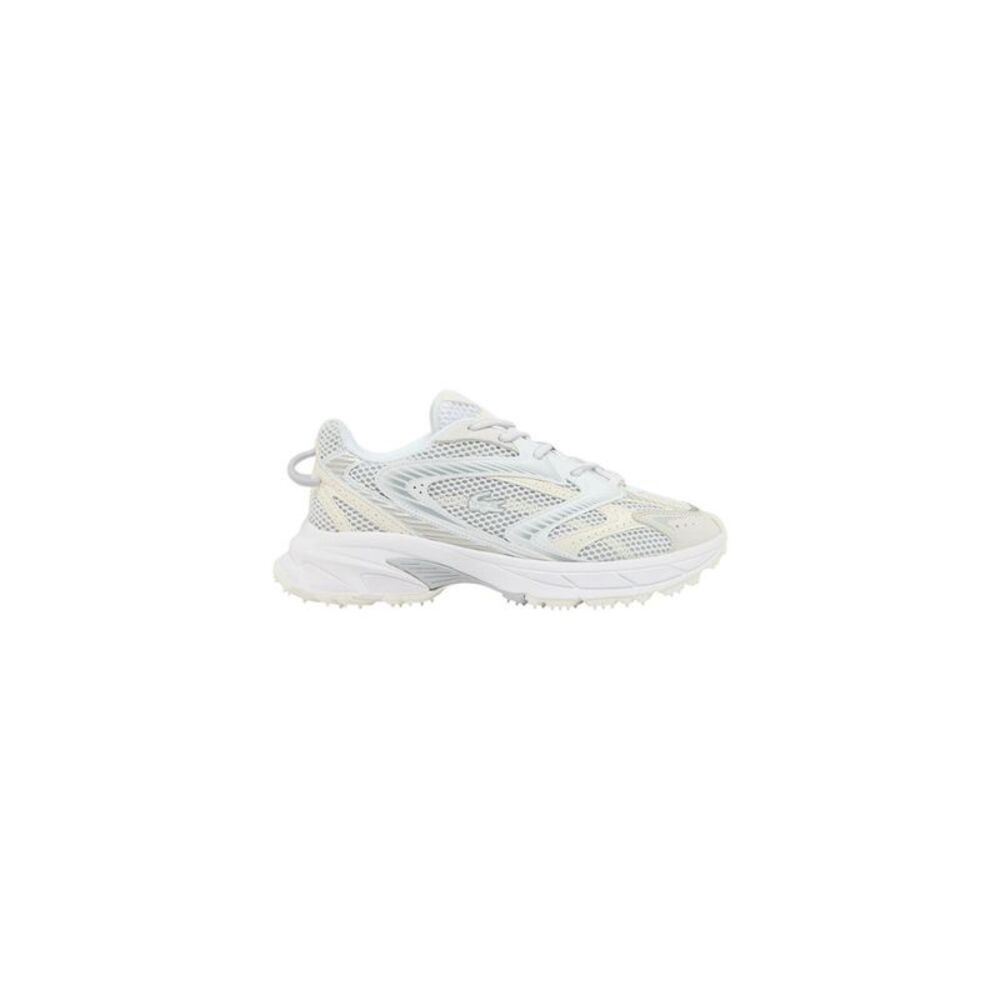 Lacoste White Recycled Polyester Athletic Men's Sneakers